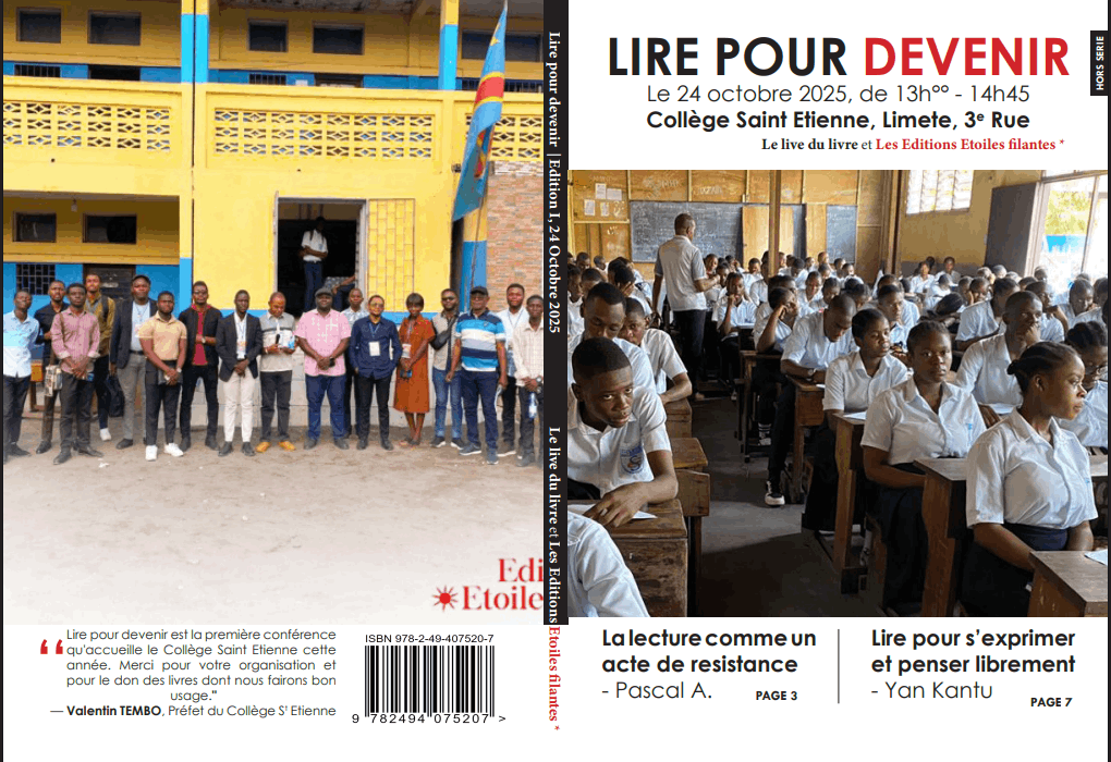 Couverture Lire pour devenir magazine en collaboration avec Me live du livre